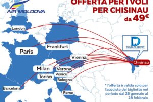 Oferta per i voli per Chisinau, Moldavia da tutta Europa. Prezzi da 49 euro