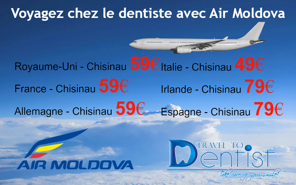Super offress de vols chisinau achetez les billets en Octobre et voyagez chez le dentiste