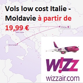 vols low cost pour moldavie Chisinau, wizzair