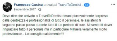 L’opinione di Francesco nella clinica dentale multilingua in Moldavia