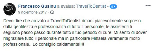 L’opinione di Francesco nella clinica dentale multilingua in Moldavia