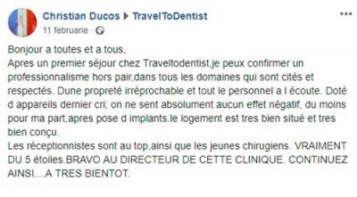 L’impression du Christian sur le traitement dans la clinique dentaire de Moldavie