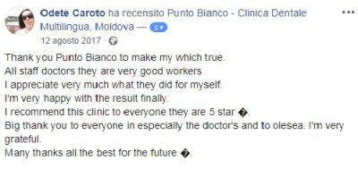 Odete's impressions of the dental clinic