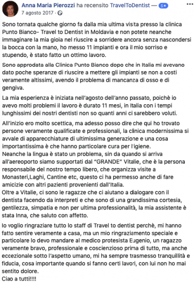 La opinión de un paciente italiano