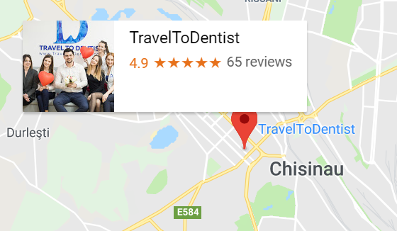 Расположение клиники TravelToDentist на карте TravelToDentist на карте Кишинева