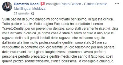 Las impresiones de Demetrio después del tratamiento dental en Moldavia