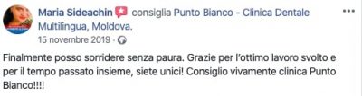 La recensione di Maria sulle cure dentali in Moldavia