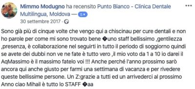 Отзыв Миммо о стоматологической клинике в Молдове