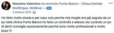 Слова Массимо после лечения зубов в Молдове