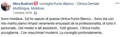 L'opinione di Nina sulle cure dentali in Moldavia