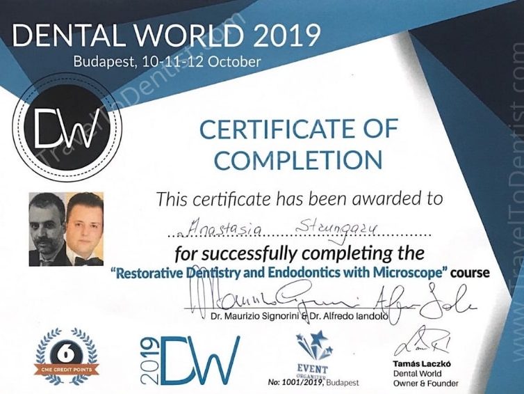 certificate anastasia