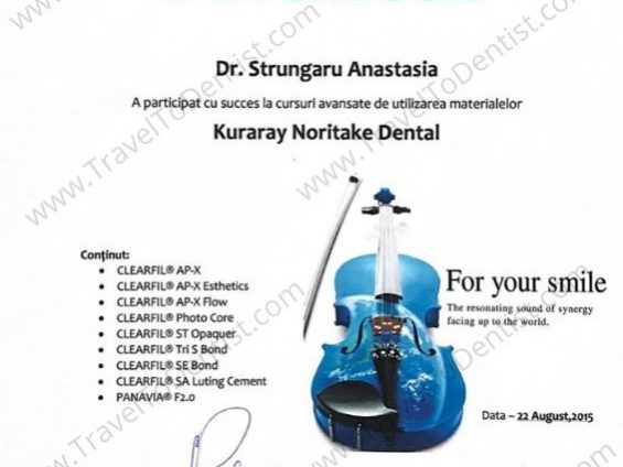 certificate anastasia