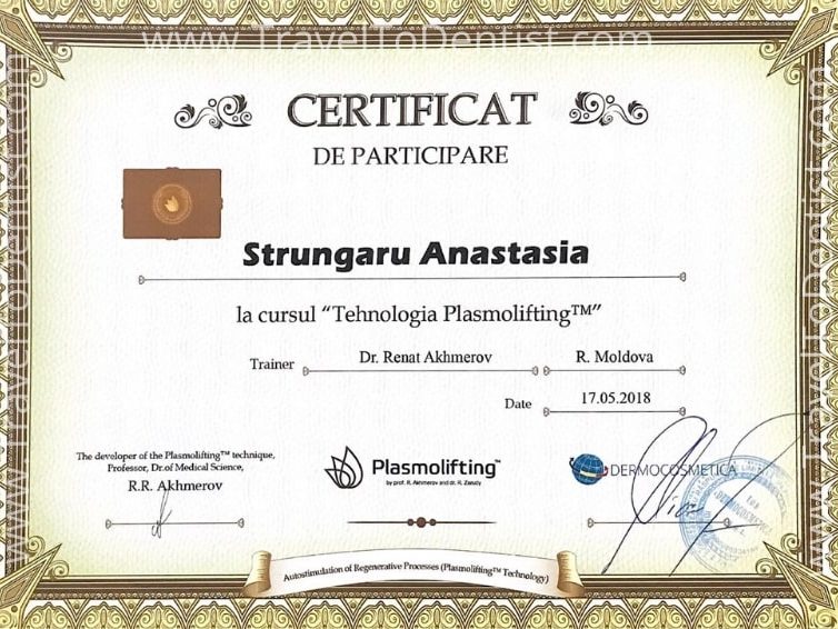 certificate anastasia