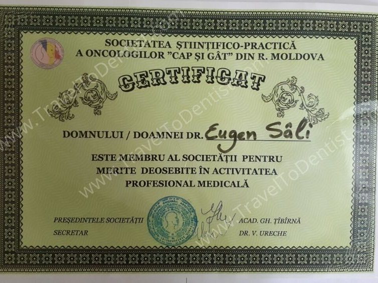certificat eugen sâli (sîli)