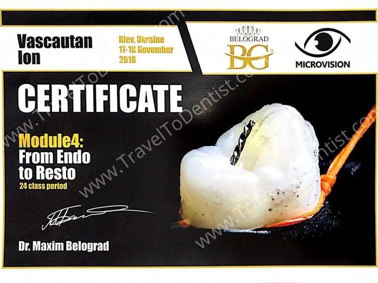 Сертификат Нелу