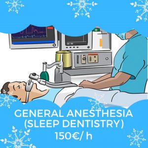 Soins dentaires sous anesthésie générale à Chisinau prix 150€/ h